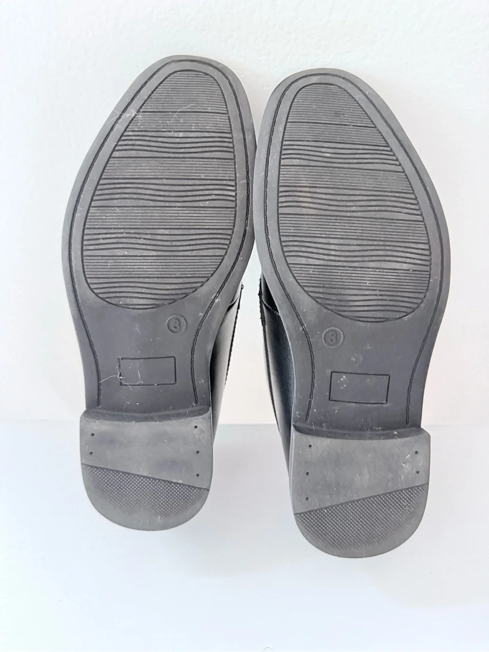 Boys Size 3 Black Horsebit Loafers Slip On Dress Shoes Formal School Church